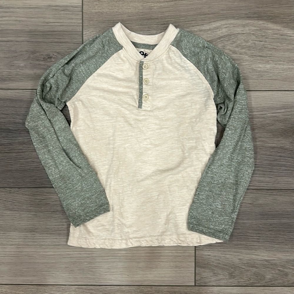 Boys Lee three button long sleeve shirt